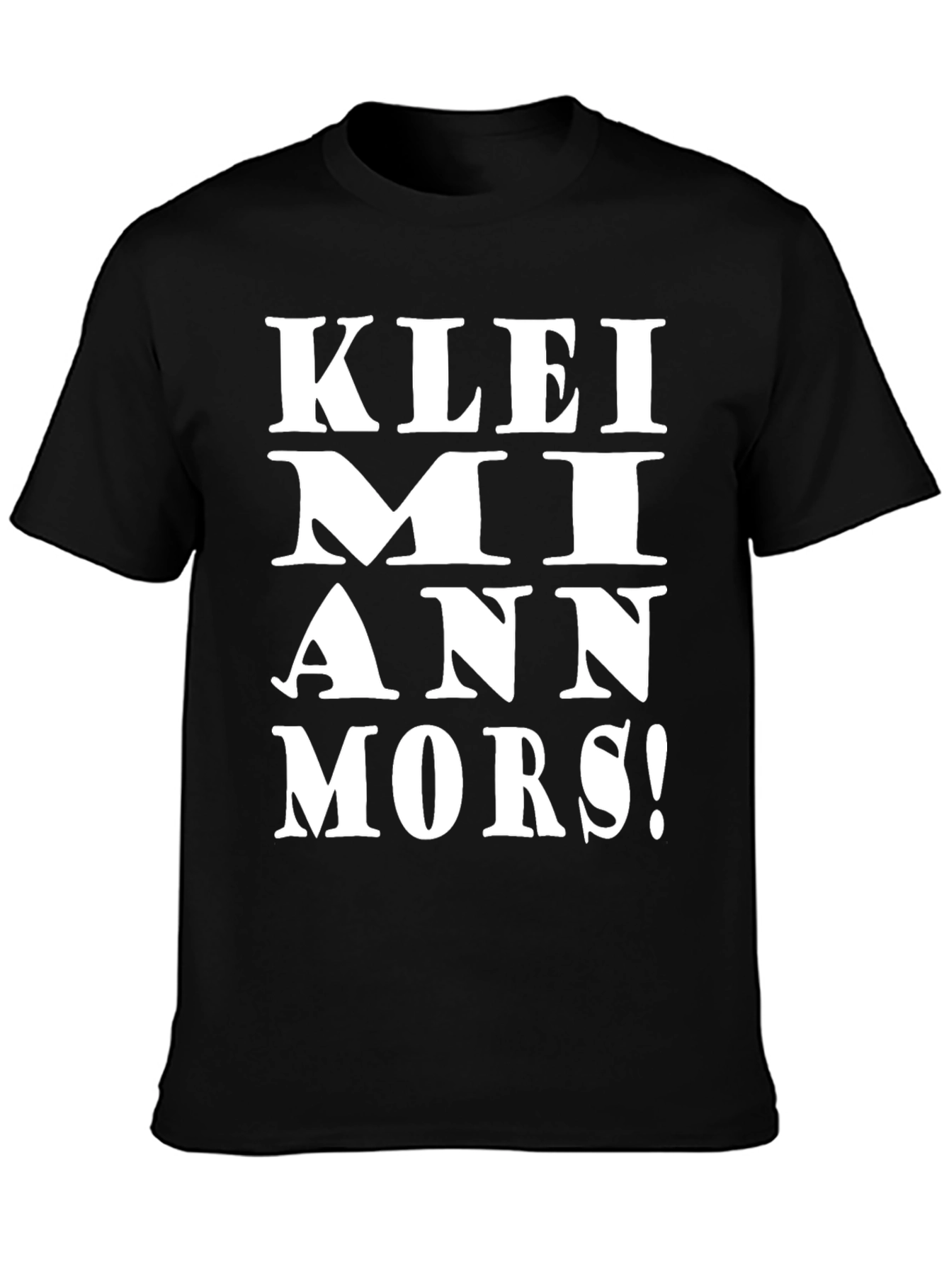 KLEI MI ANN MORS! Black Graphic Tee