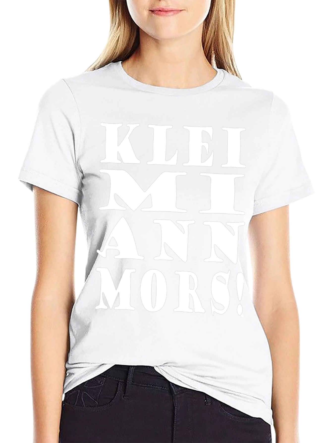 KLEI MI ANN MORS! Black Graphic Tee
