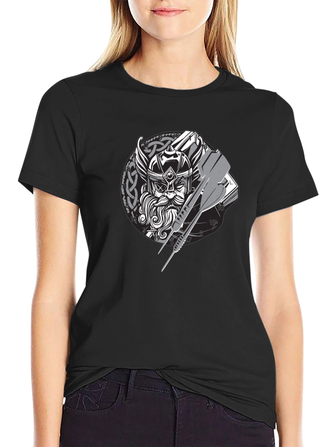 Viking Warrior Dart T-Shirt - Nordic Mythology Tee
