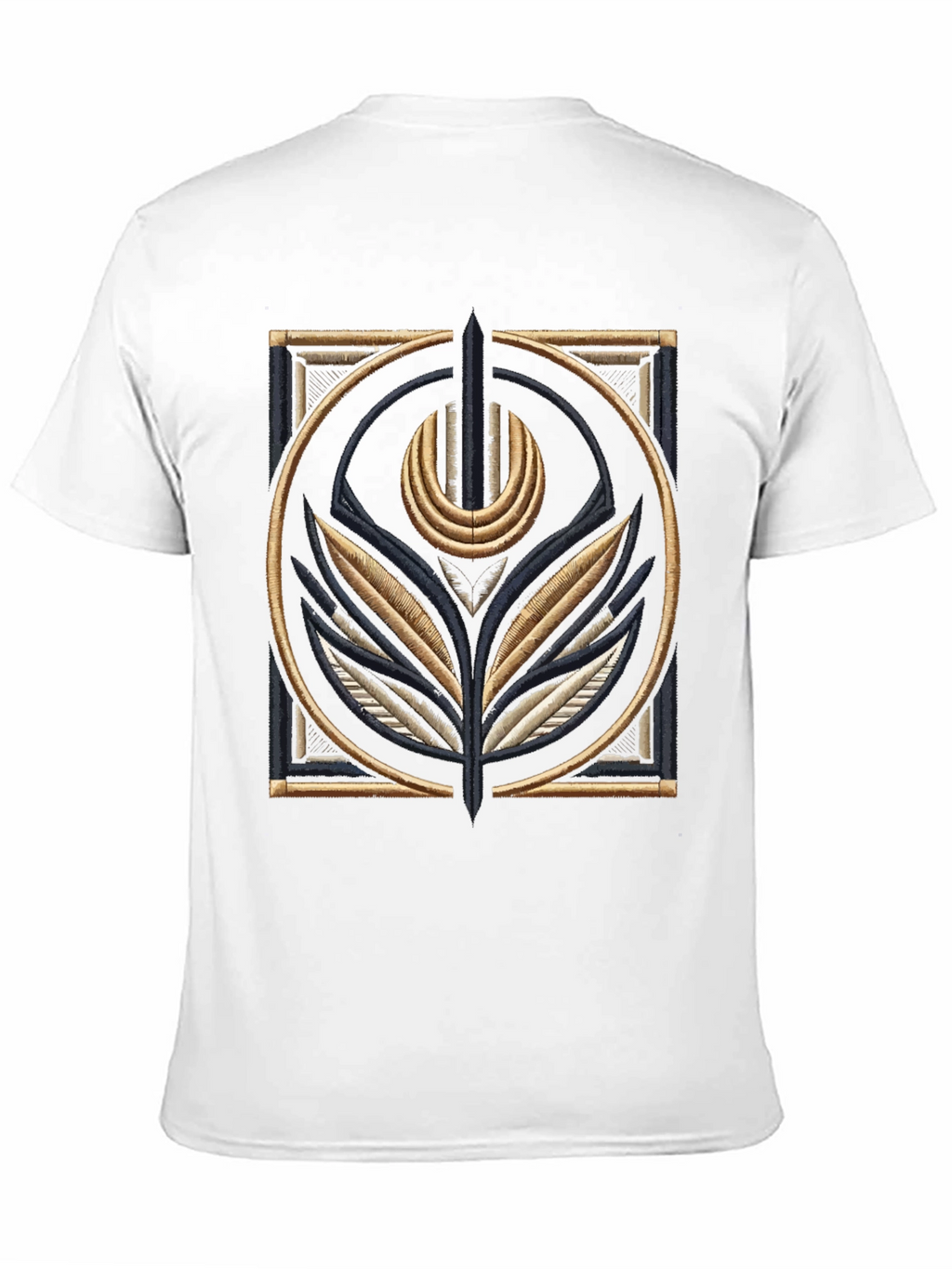 Embroidered Emblem Black T-Shirt