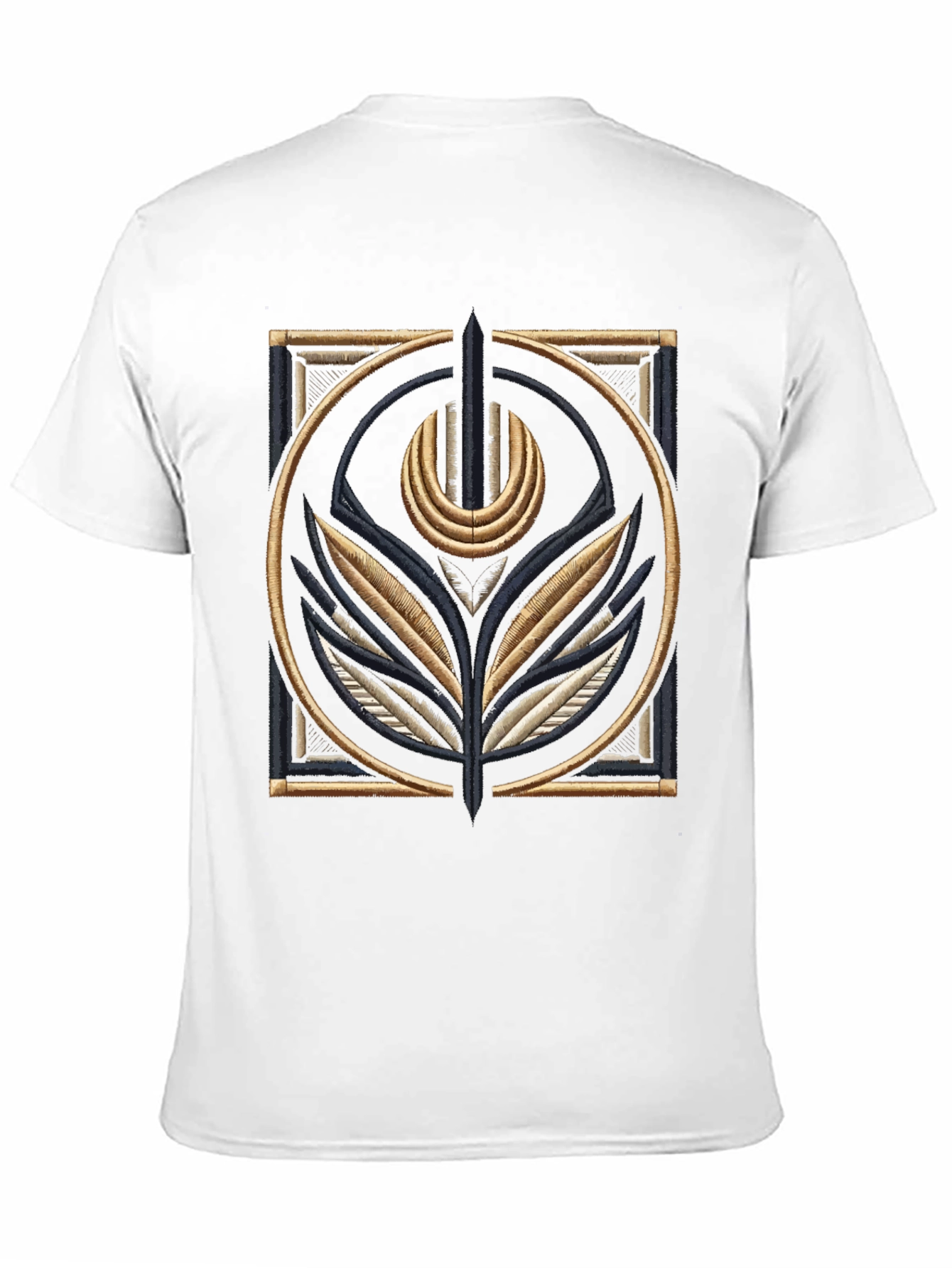 Embroidered Emblem Black T-Shirt
