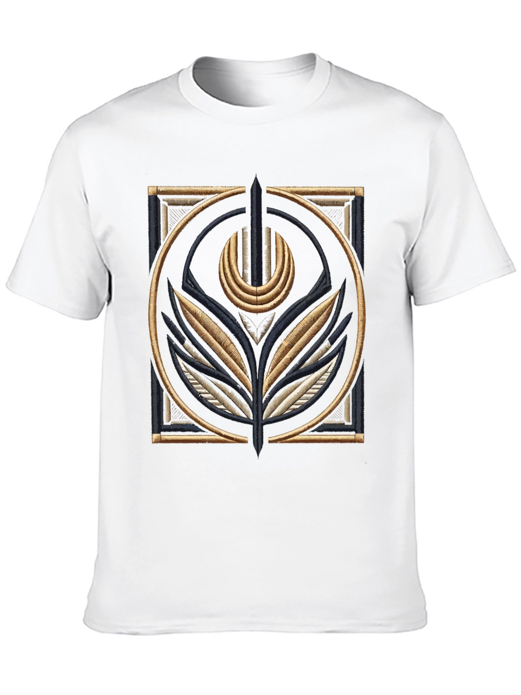 Embroidered Emblem Black T-Shirt