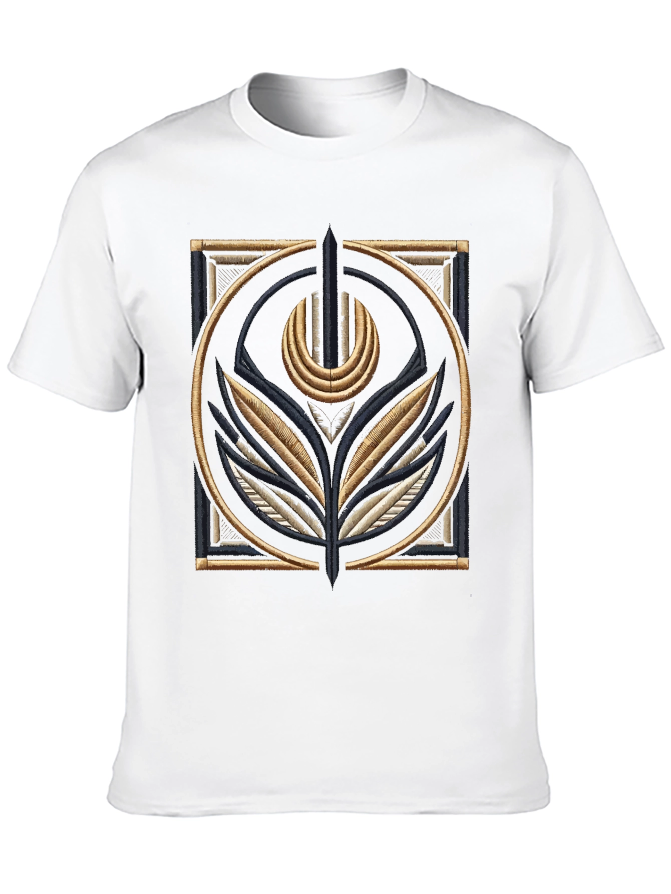 Embroidered Emblem Black T-Shirt