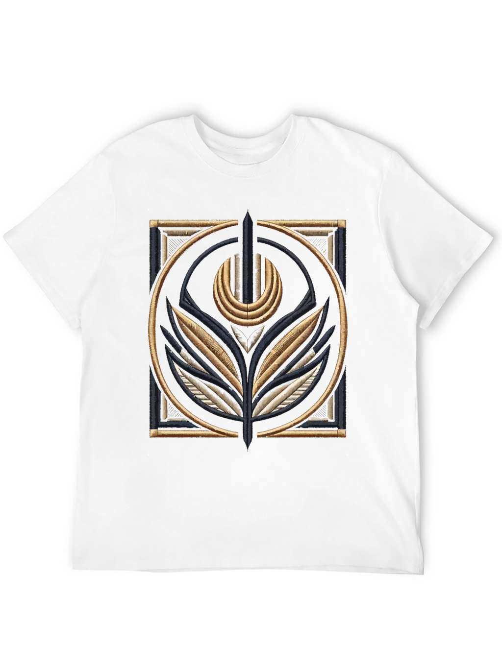 Embroidered Emblem Black T-Shirt