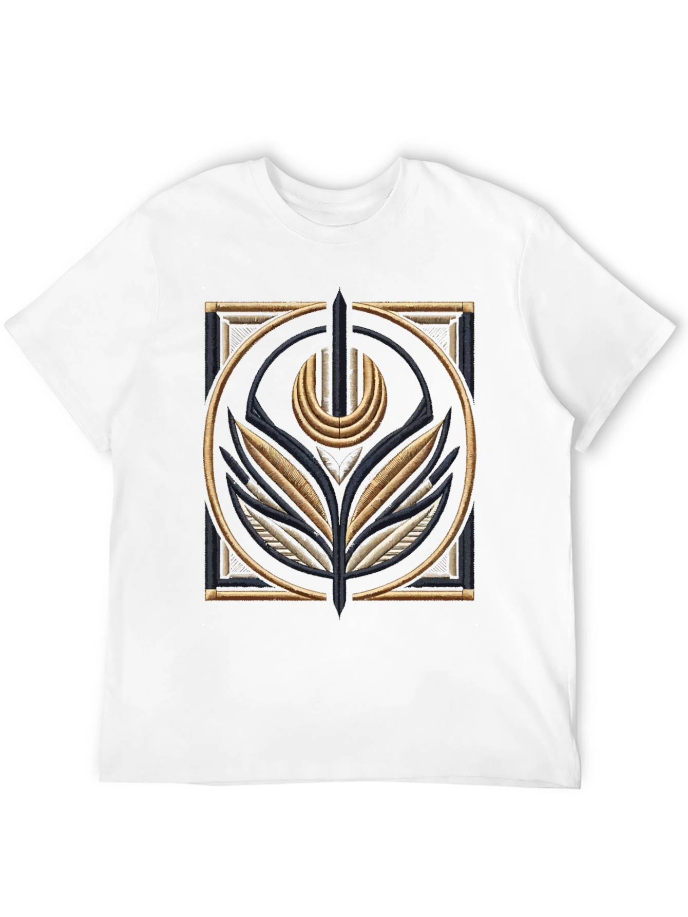 Embroidered Emblem Black T-Shirt