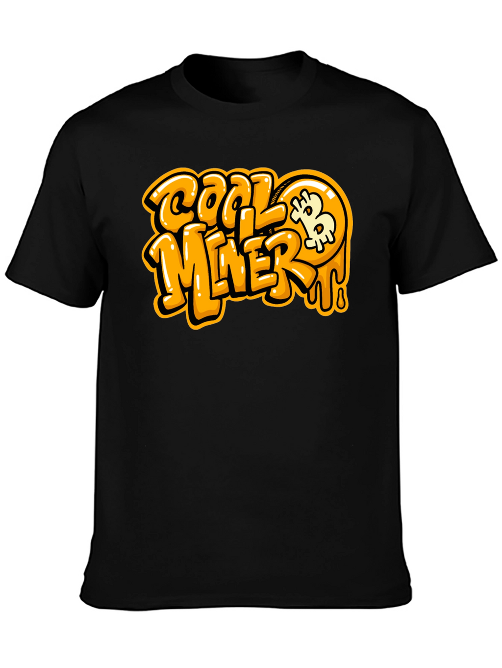 Cool Miner Bitcoin Black T-Shirt
