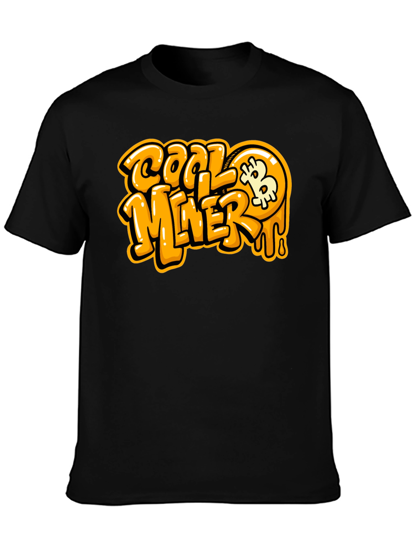 Cool Miner Bitcoin Black T-Shirt