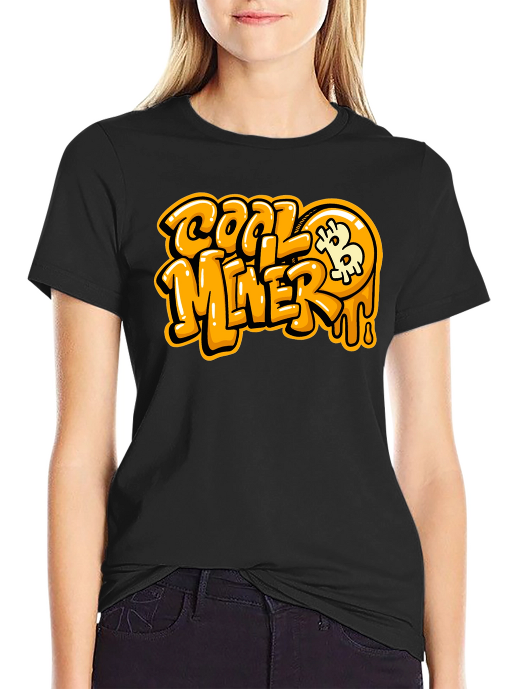 Cool Miner Bitcoin Black T-Shirt