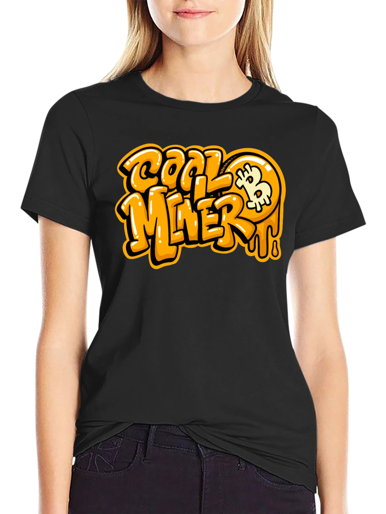 Cool Miner Bitcoin Black T-Shirt
