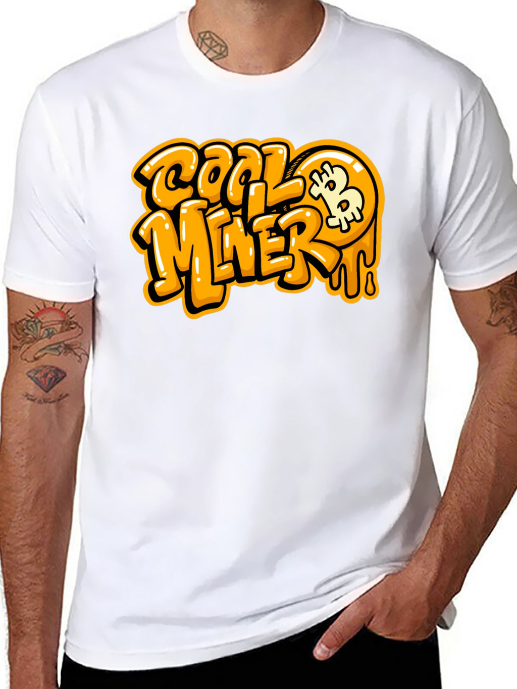 Cool Miner Bitcoin Black T-Shirt