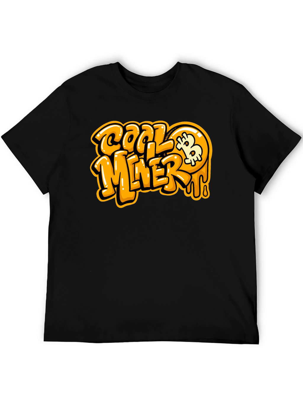 Cool Miner Bitcoin Black T-Shirt