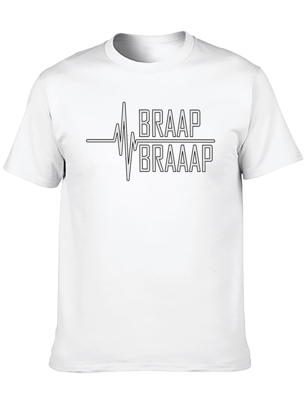 Braap Life T-Shirt - Motocross Heartbeat Tee