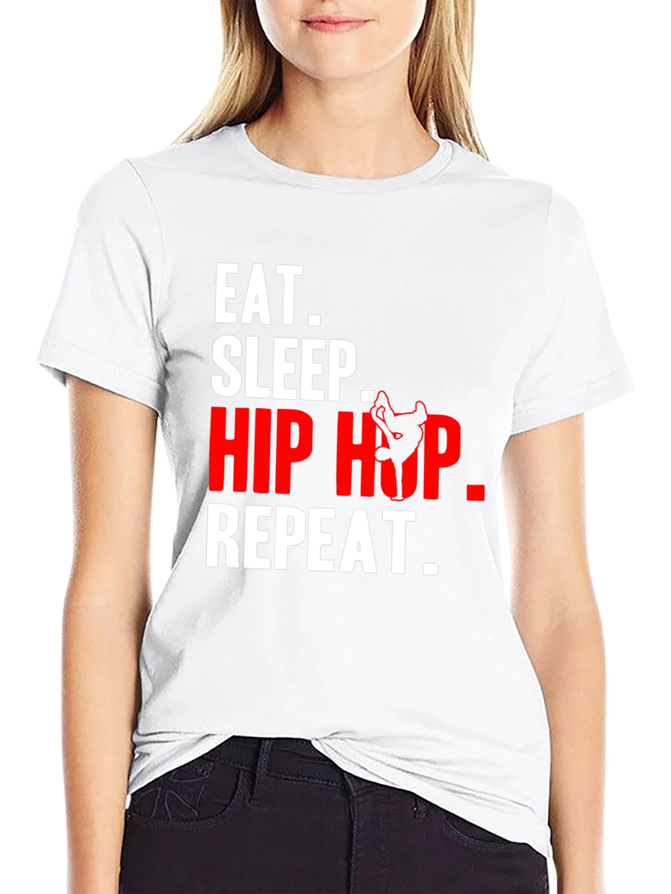 Eat Sleep Hip Hop Repeat Graphic Tee