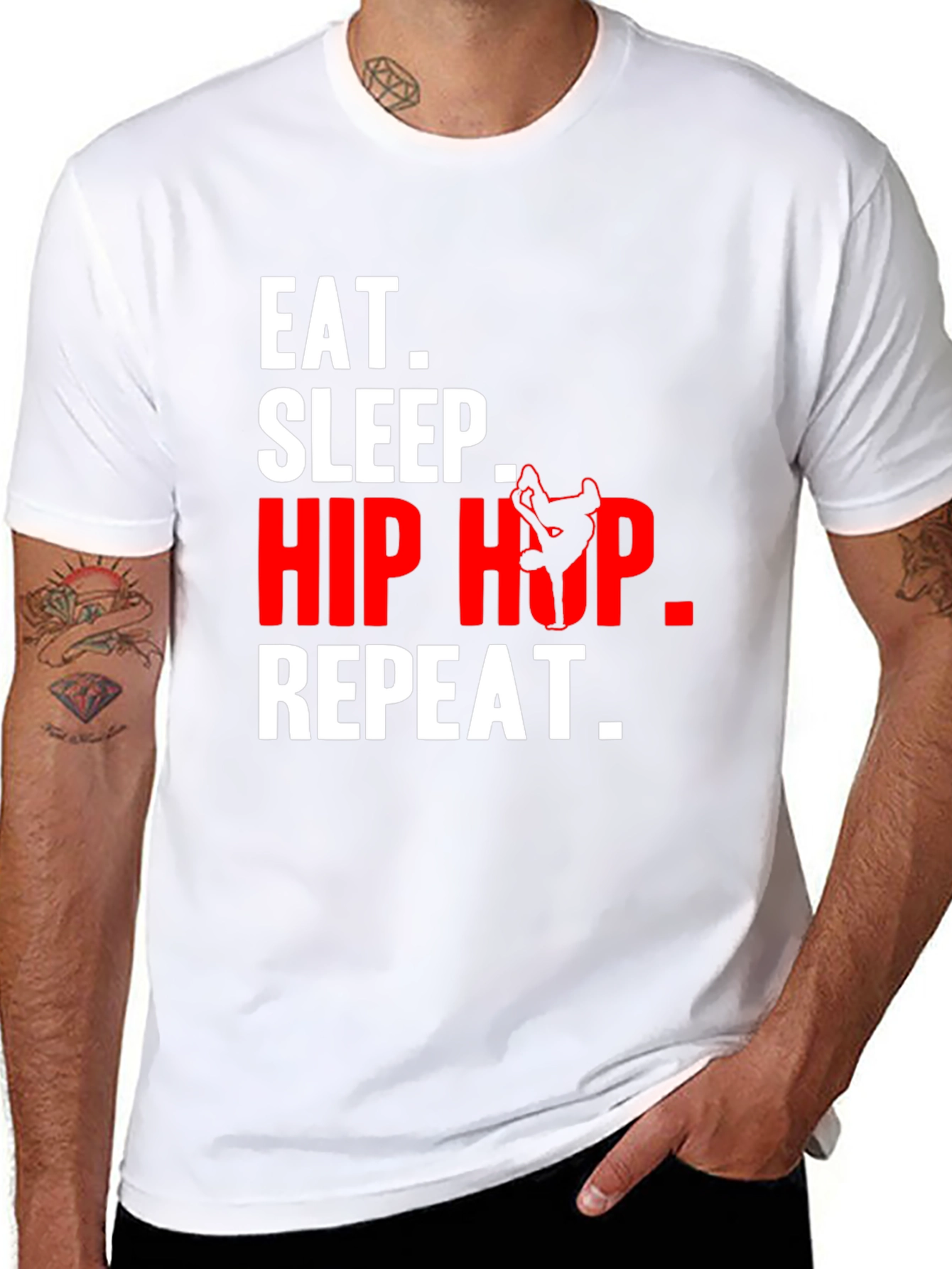 Eat Sleep Hip Hop Repeat Graphic Tee