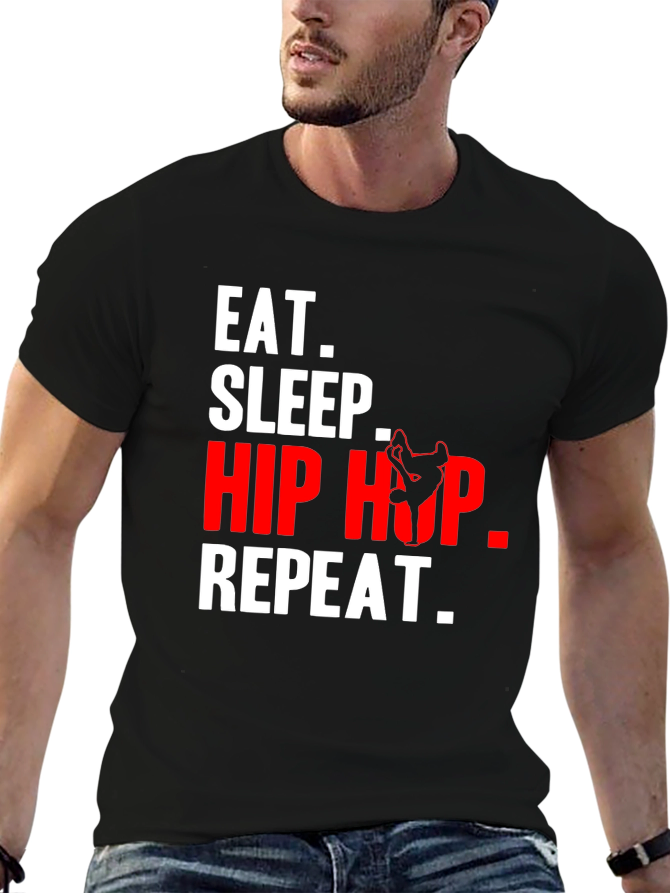 Eat Sleep Hip Hop Repeat Graphic Tee