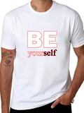 Be Yourself Black Graphic T-Shirt