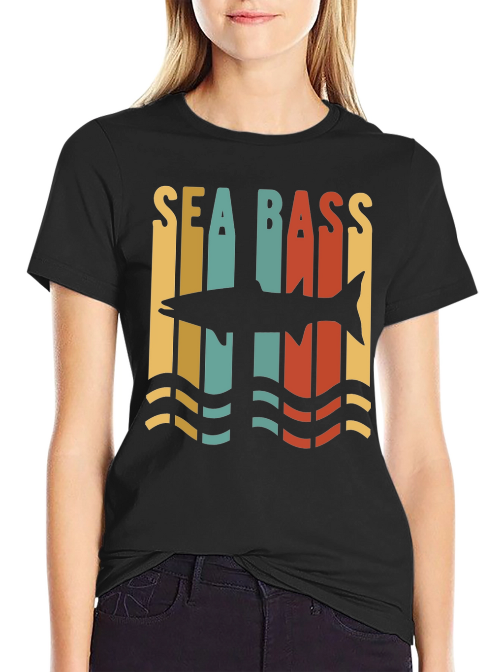 Sea Bass Retro Graphic Tee