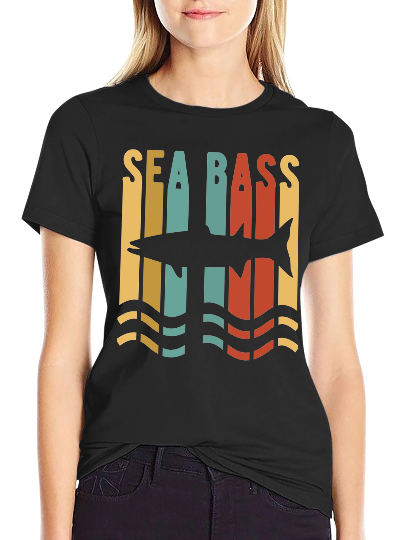 Sea Bass Retro Graphic Tee