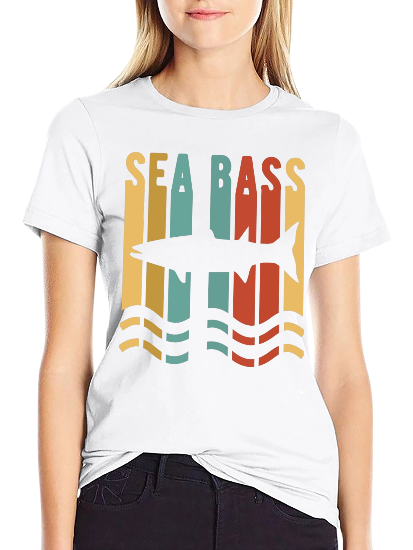 Sea Bass Retro Graphic Tee
