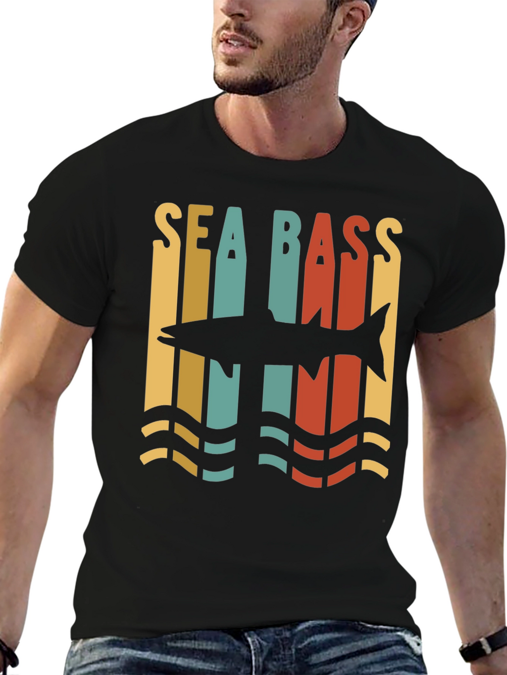 Sea Bass Retro Graphic Tee