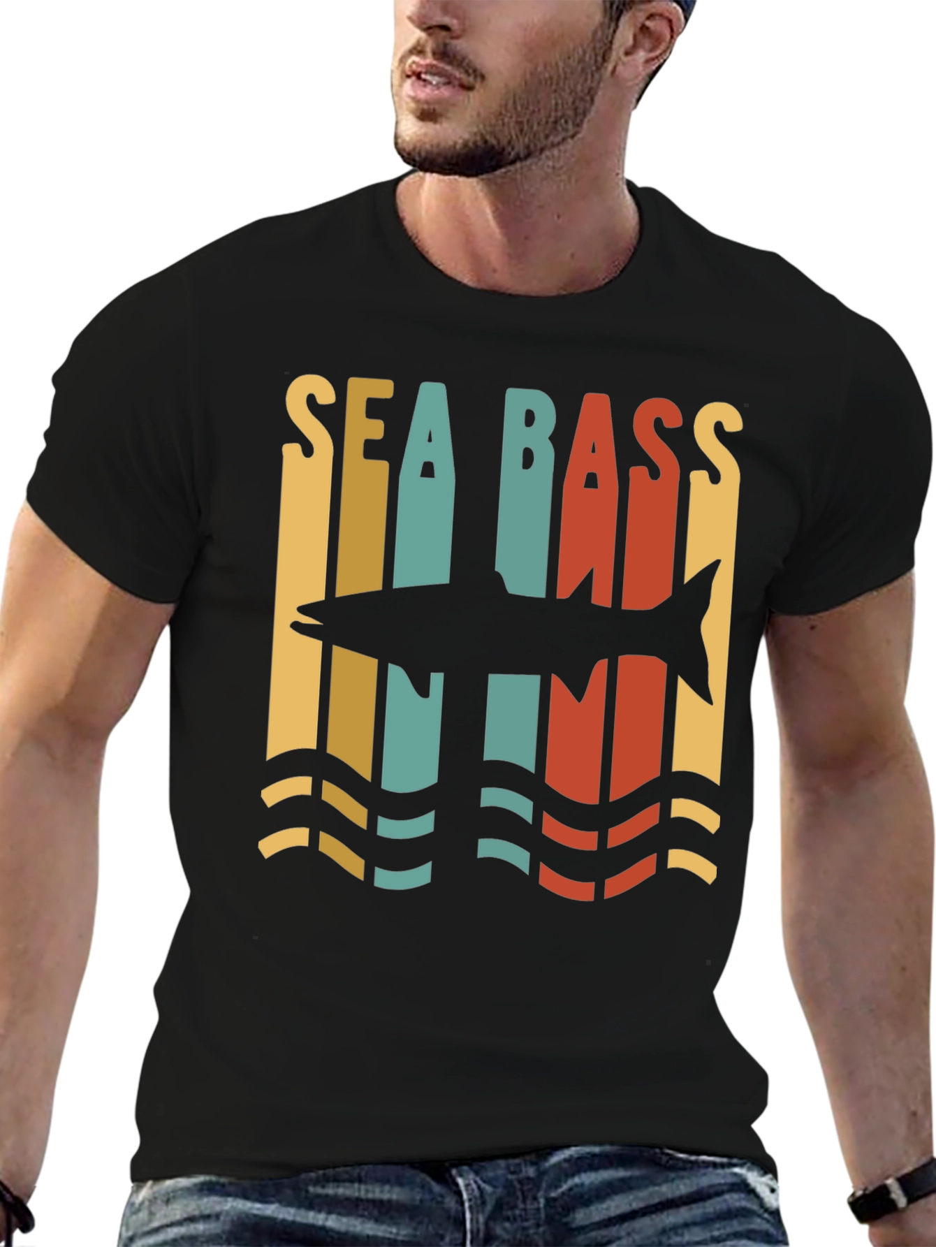 Sea Bass Retro Graphic Tee