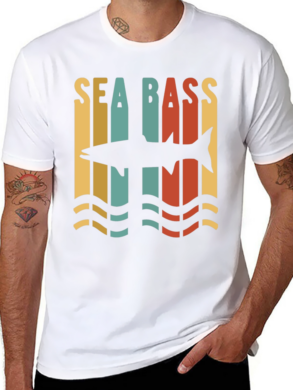 Sea Bass Retro Graphic Tee
