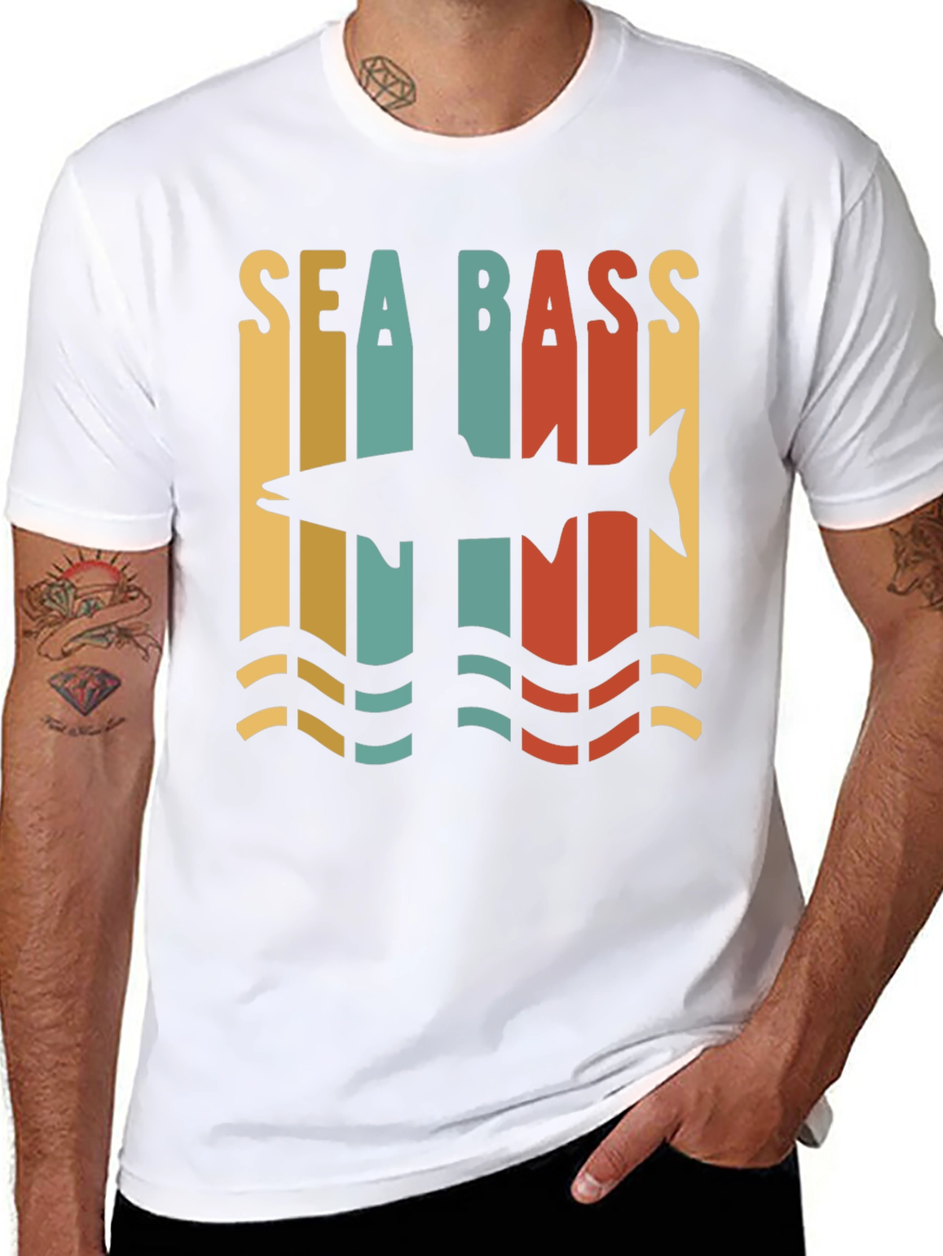 Sea Bass Retro Graphic Tee