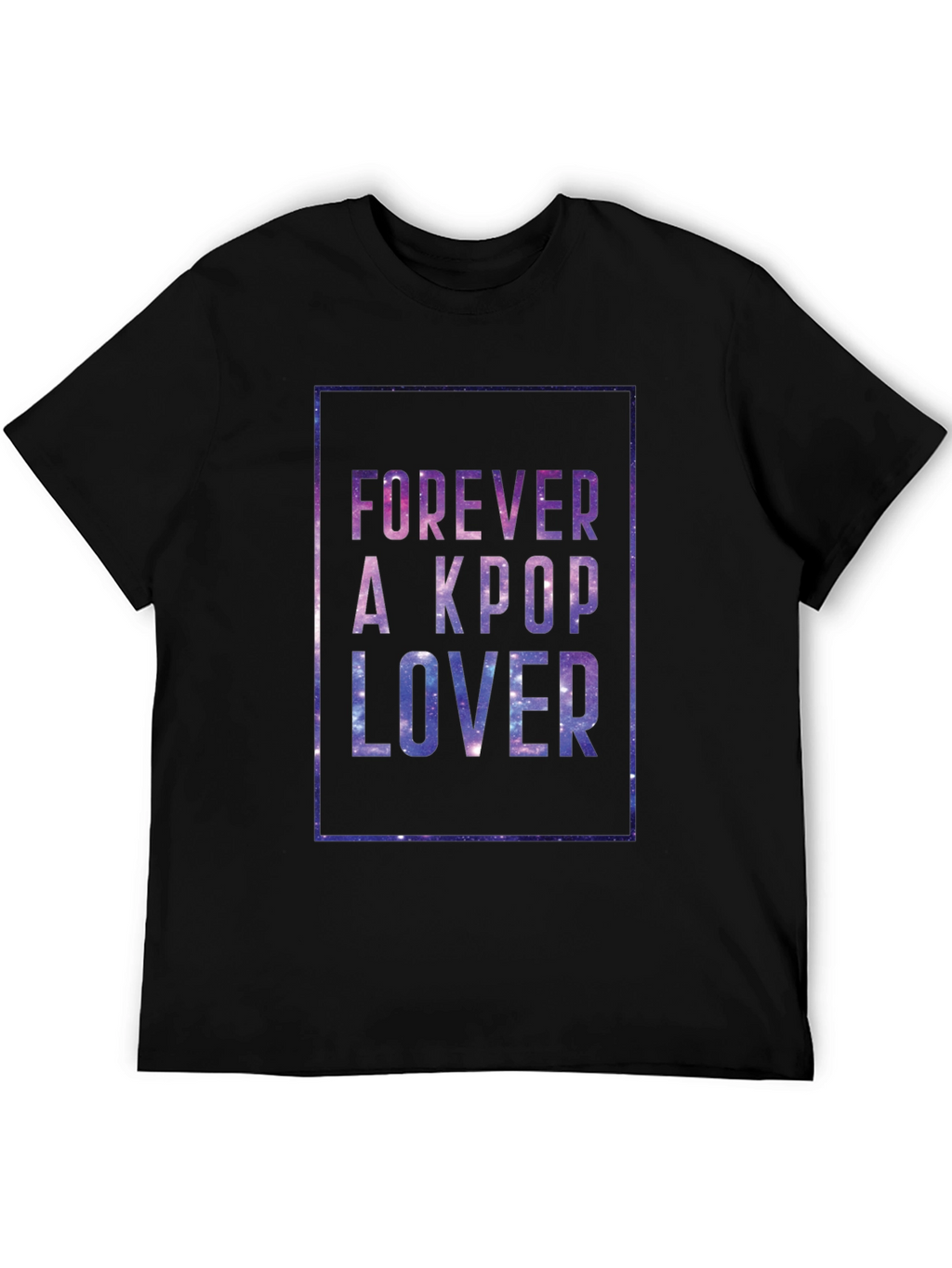 Forever A Kpop Lover Black Graphic Tee