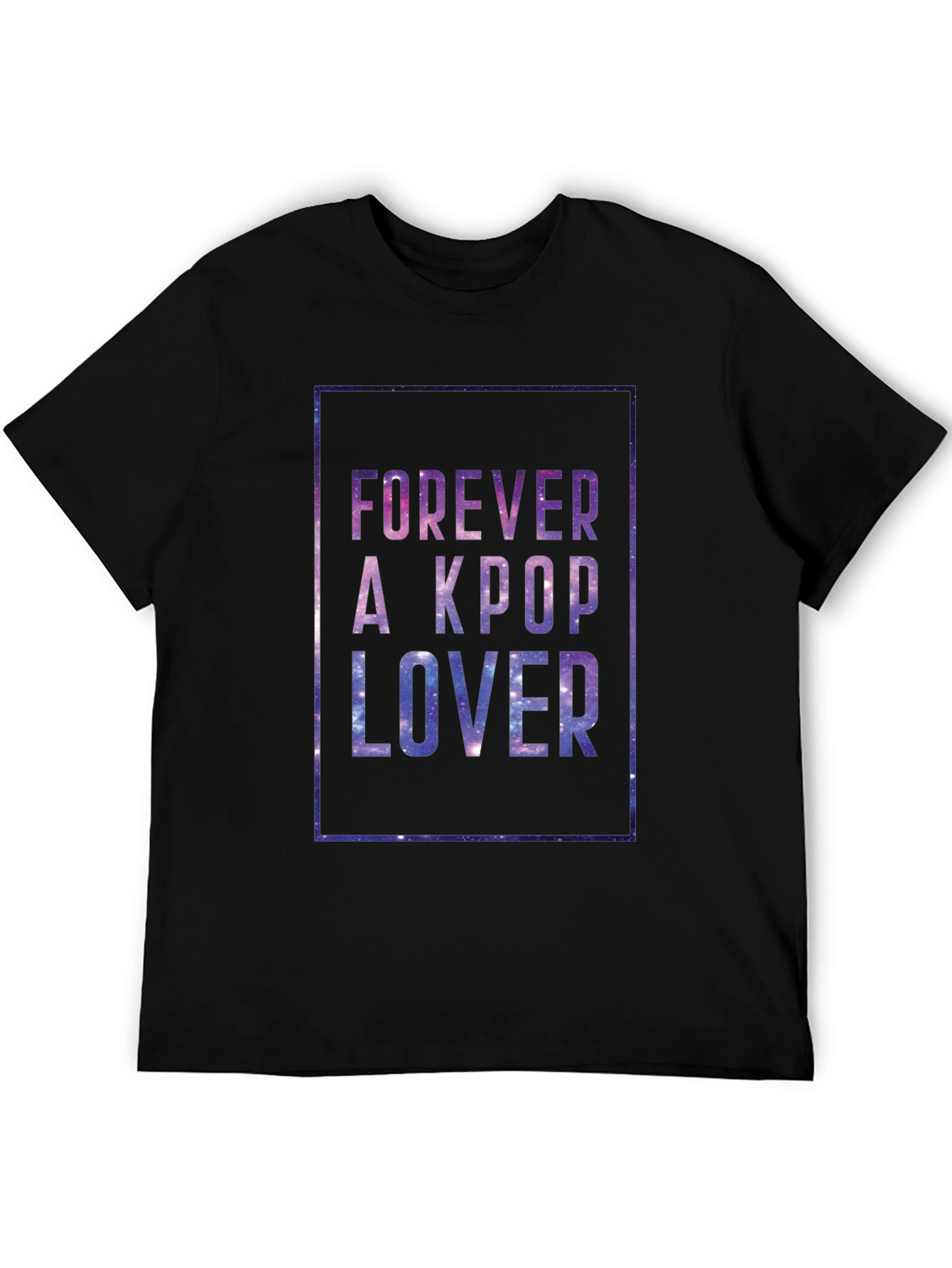 Forever A Kpop Lover Black Graphic Tee