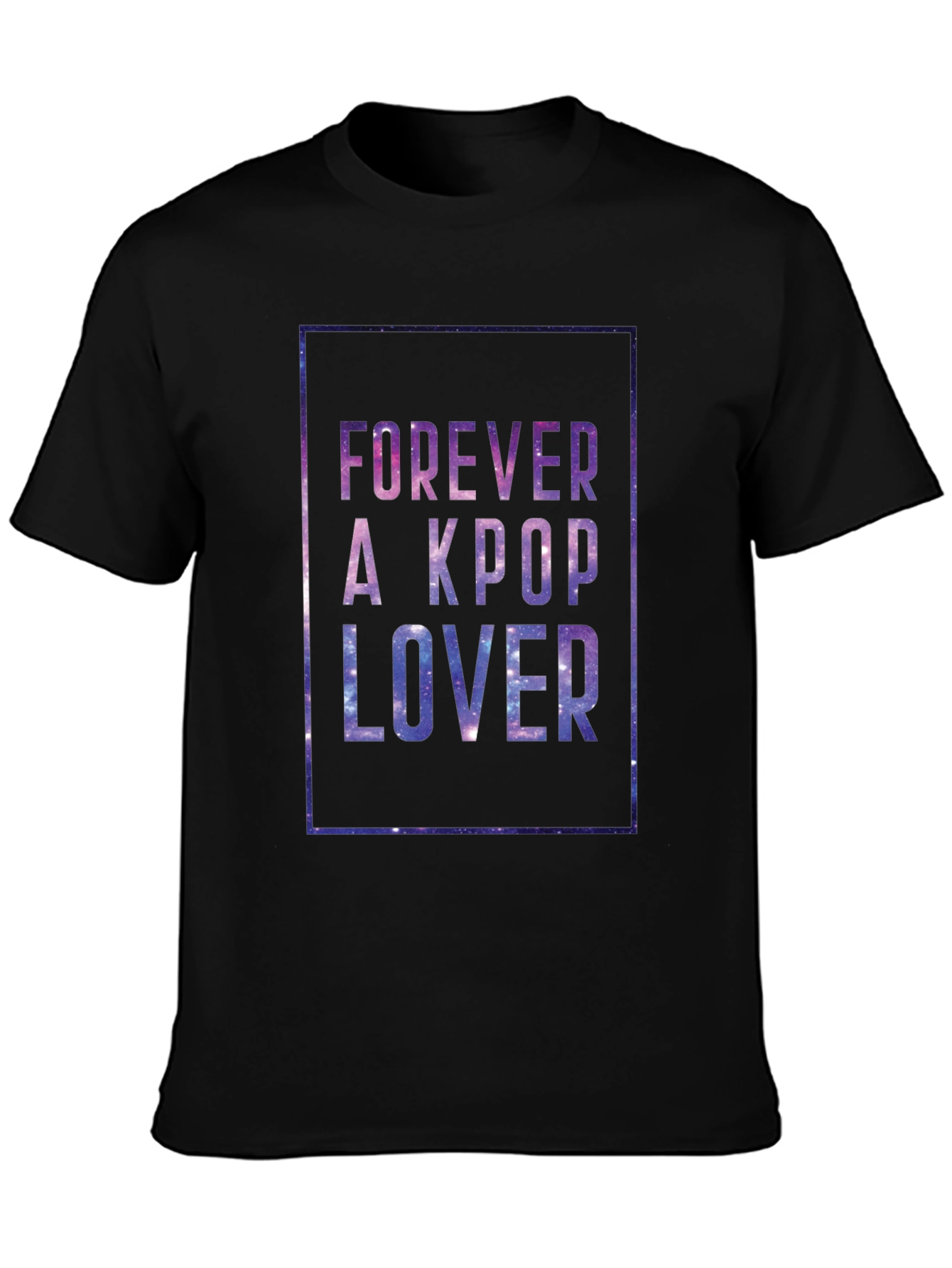 Forever A Kpop Lover Black Graphic Tee