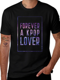 Forever A Kpop Lover Black Graphic Tee