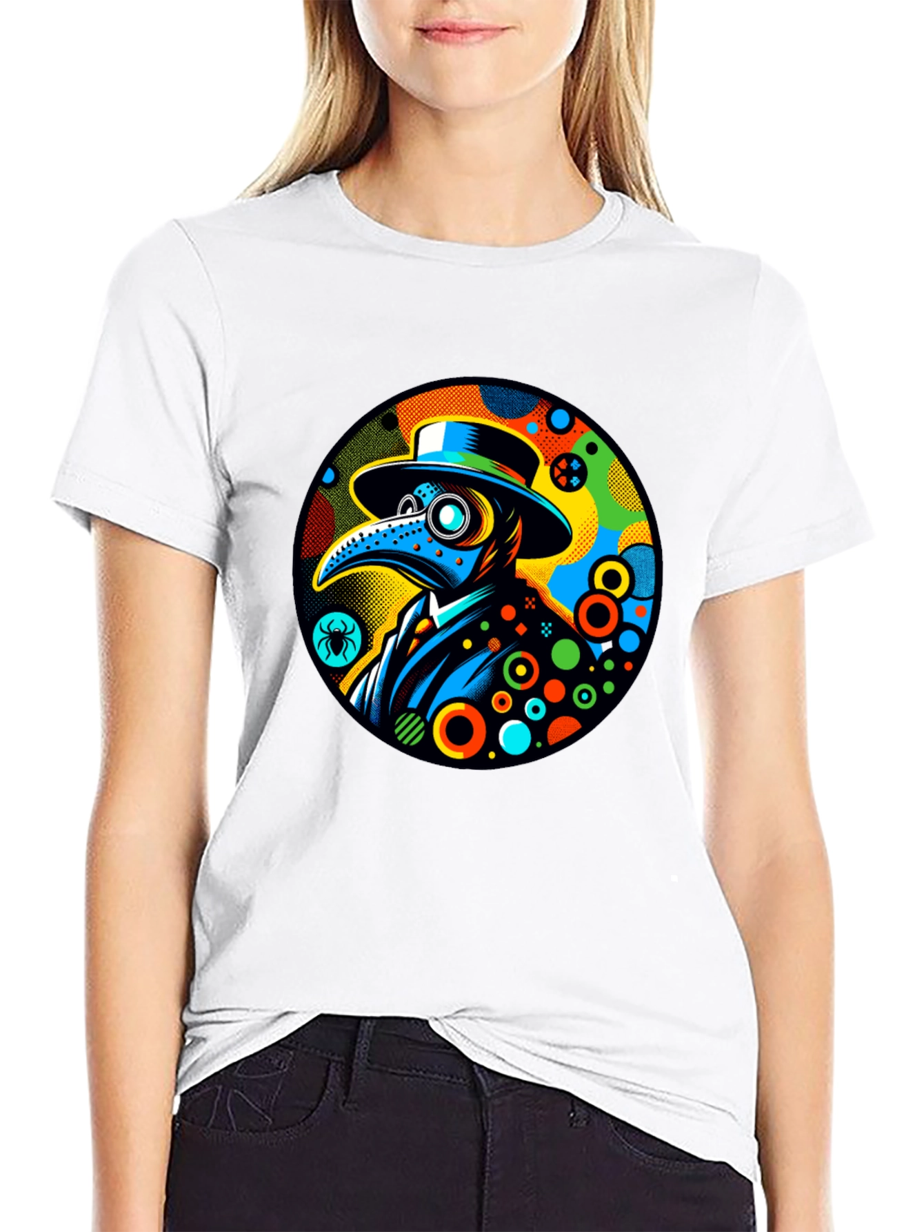 Plague Doctor Graphic Tee - Unique Design