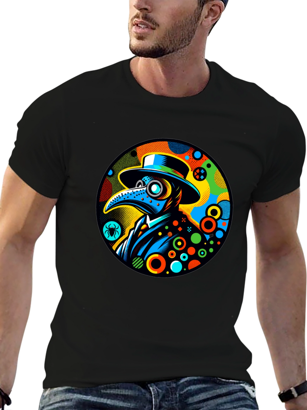 Plague Doctor Graphic Tee - Unique Design