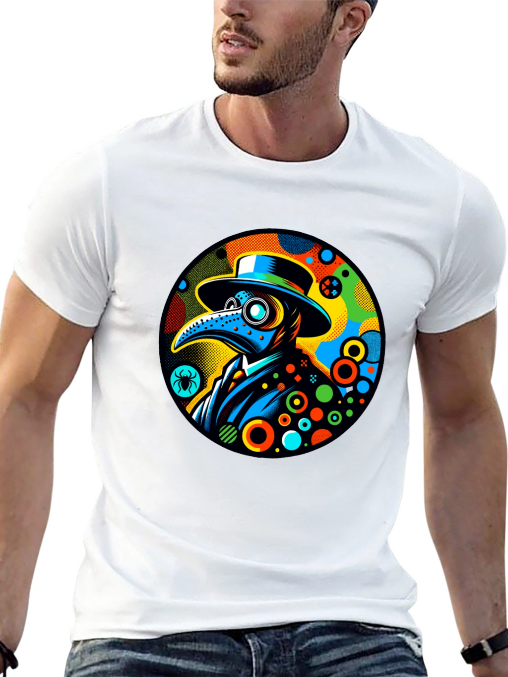 Plague Doctor Graphic Tee - Unique Design