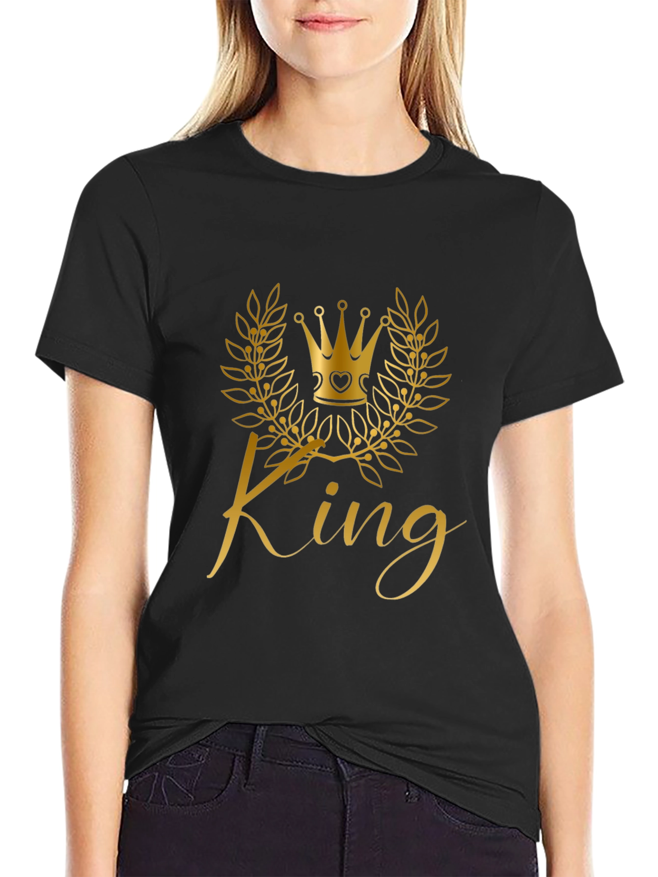 King Crown Graphic Black T-Shirt