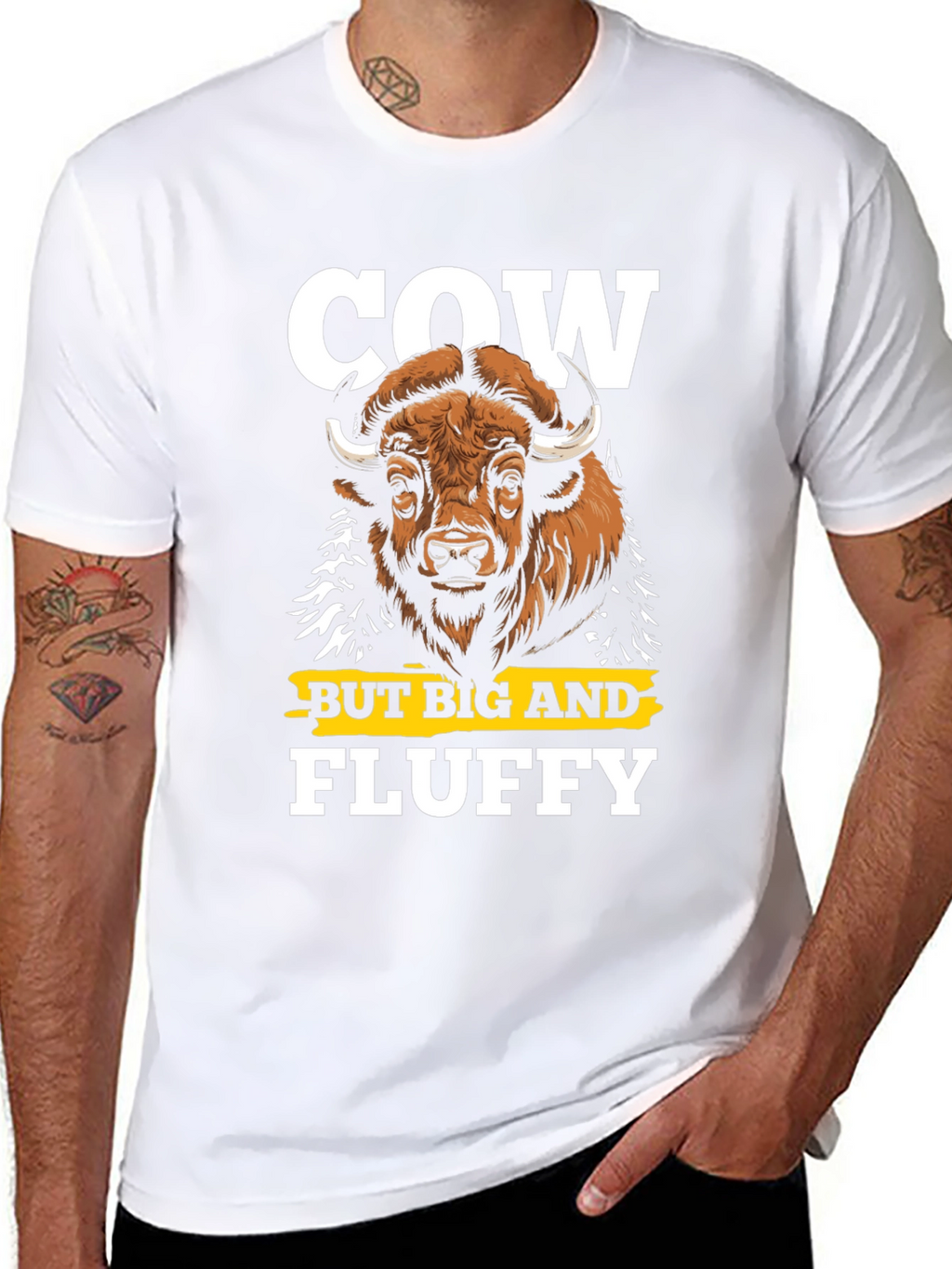 Cow But Big and Fluffy Graphic T-Shirt