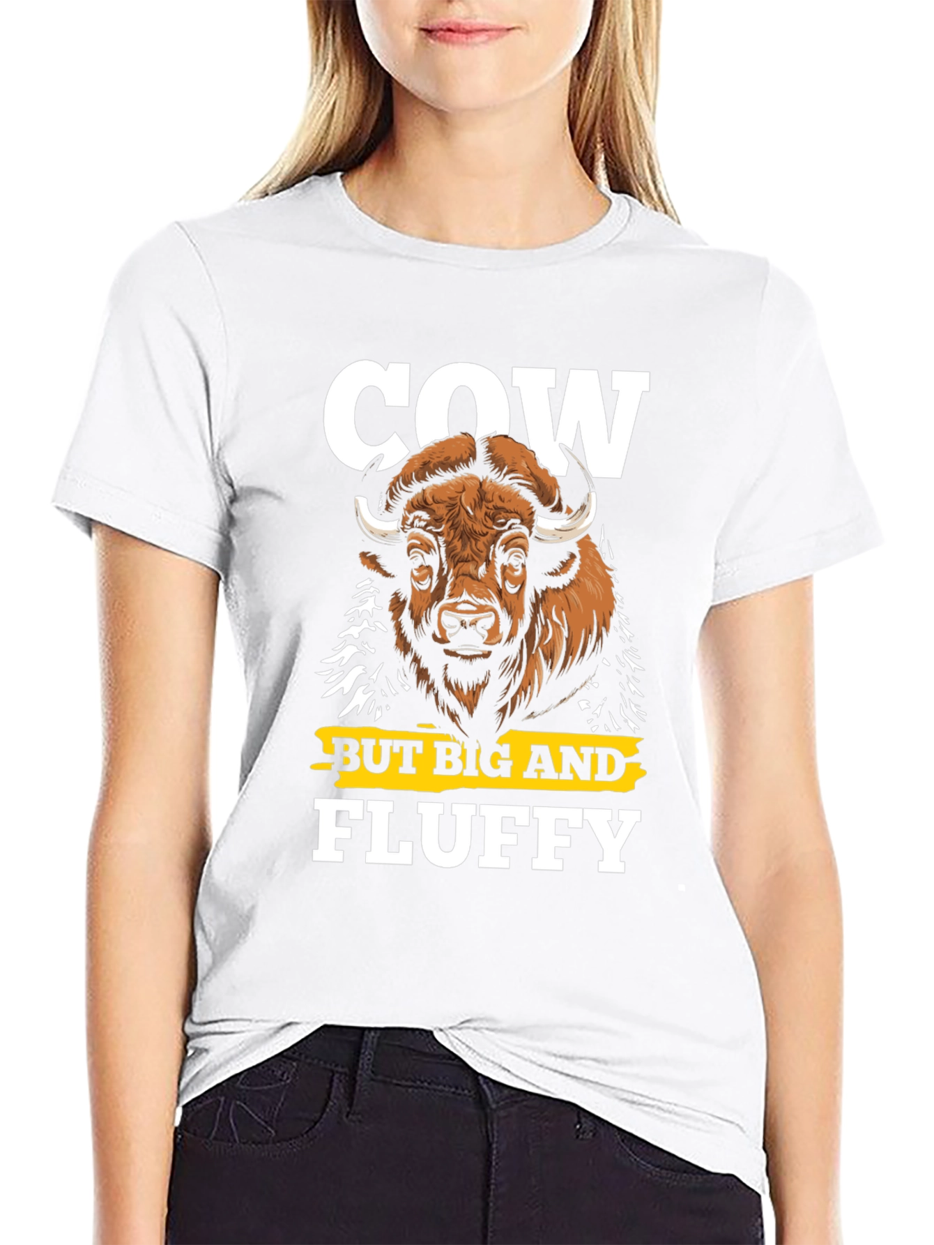 Cow But Big and Fluffy Graphic T-Shirt