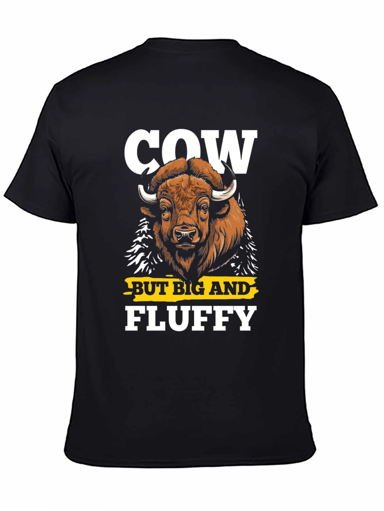 Cow But Big and Fluffy Graphic T-Shirt