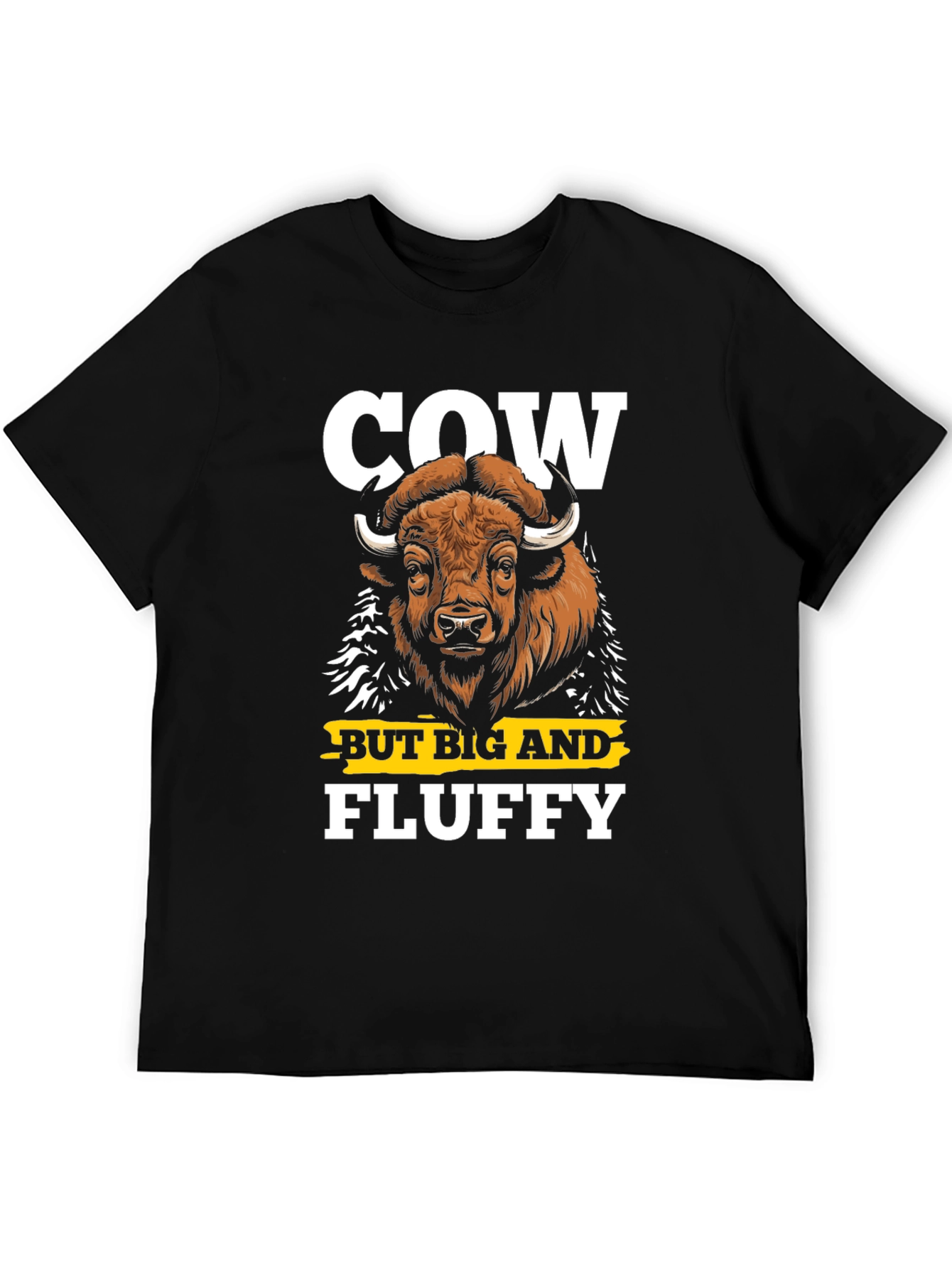 Cow But Big and Fluffy Graphic T-Shirt