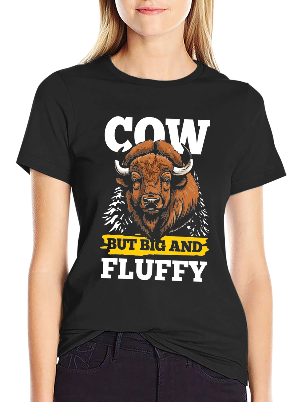 Cow But Big and Fluffy Graphic T-Shirt
