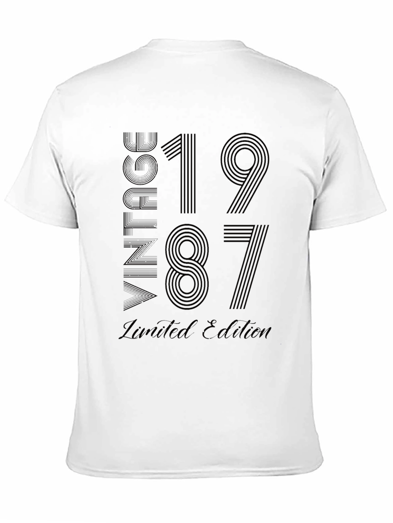 Vintage 1987 Limited Edition Black T-Shirt
