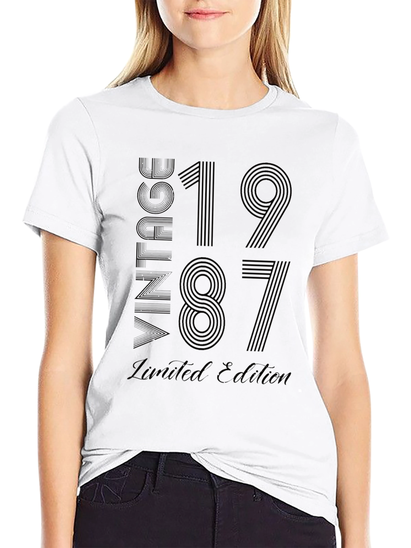 Vintage 1987 Limited Edition Black T-Shirt