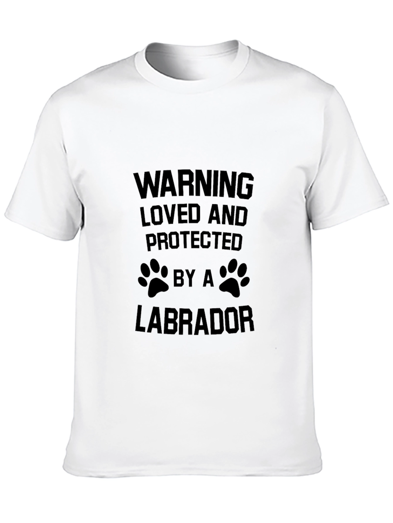 Warning Loved by a Labrador T-Shirt