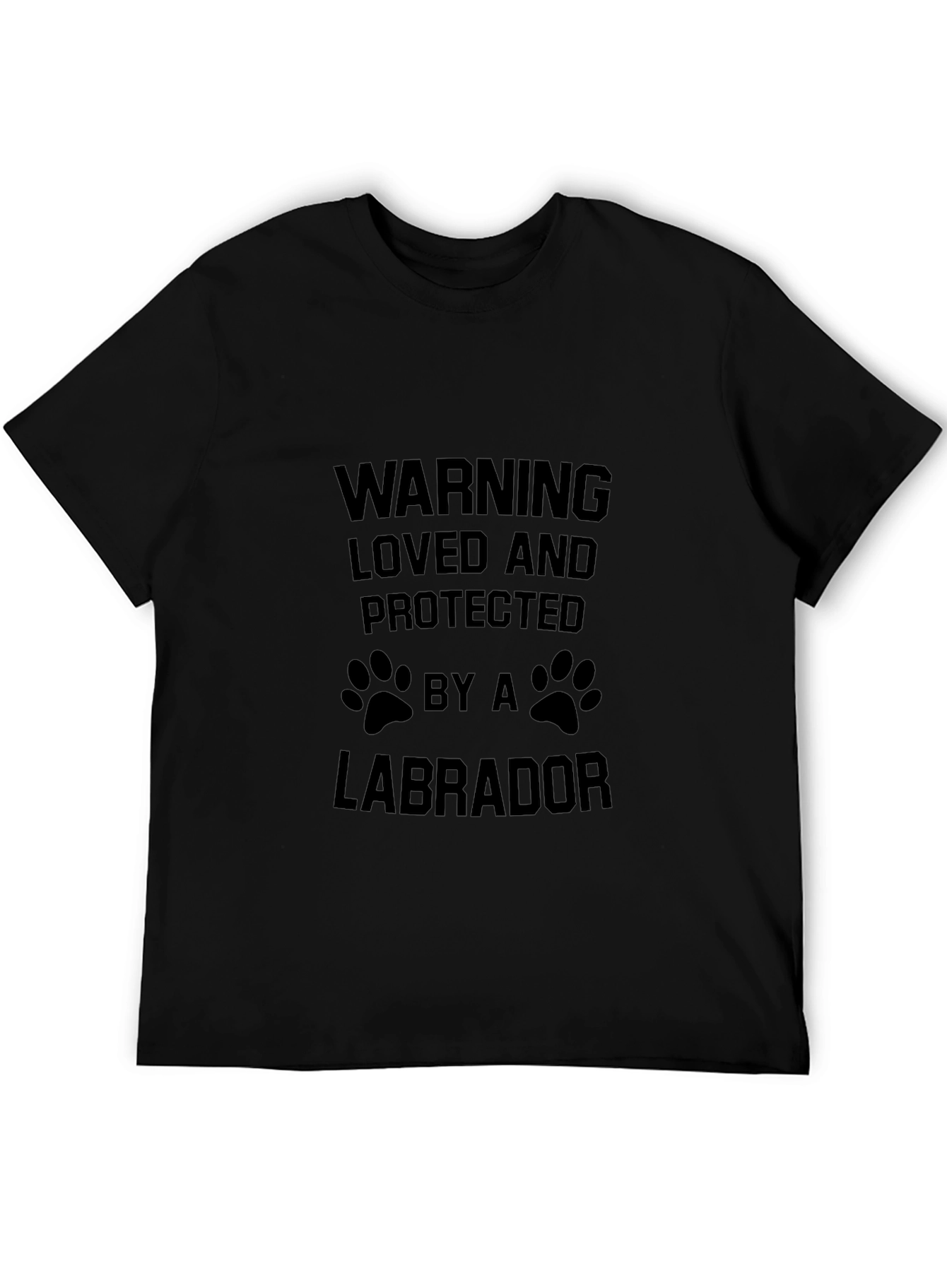 Warning Loved by a Labrador T-Shirt