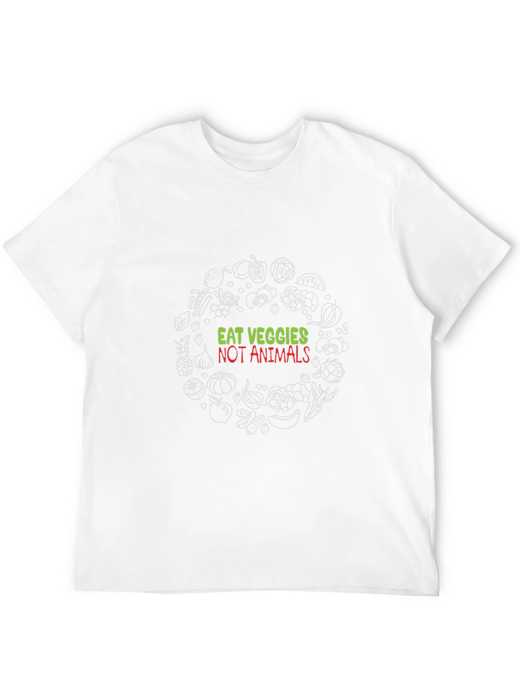 Eat Veggies Not Animals Vegan T-Shirt
