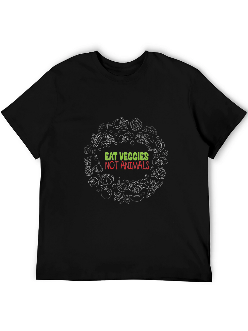 Eat Veggies Not Animals Vegan T-Shirt