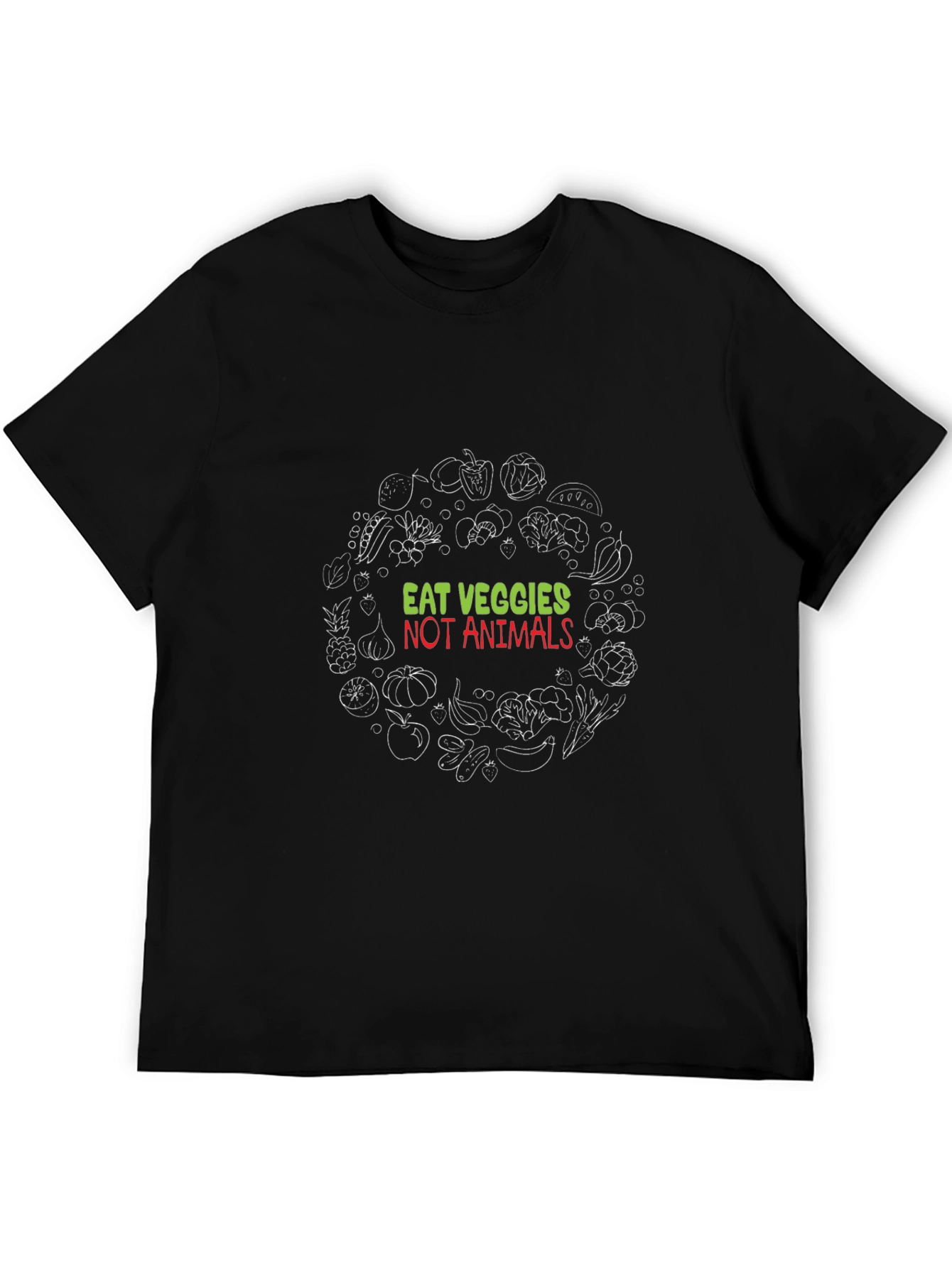 Eat Veggies Not Animals Vegan T-Shirt