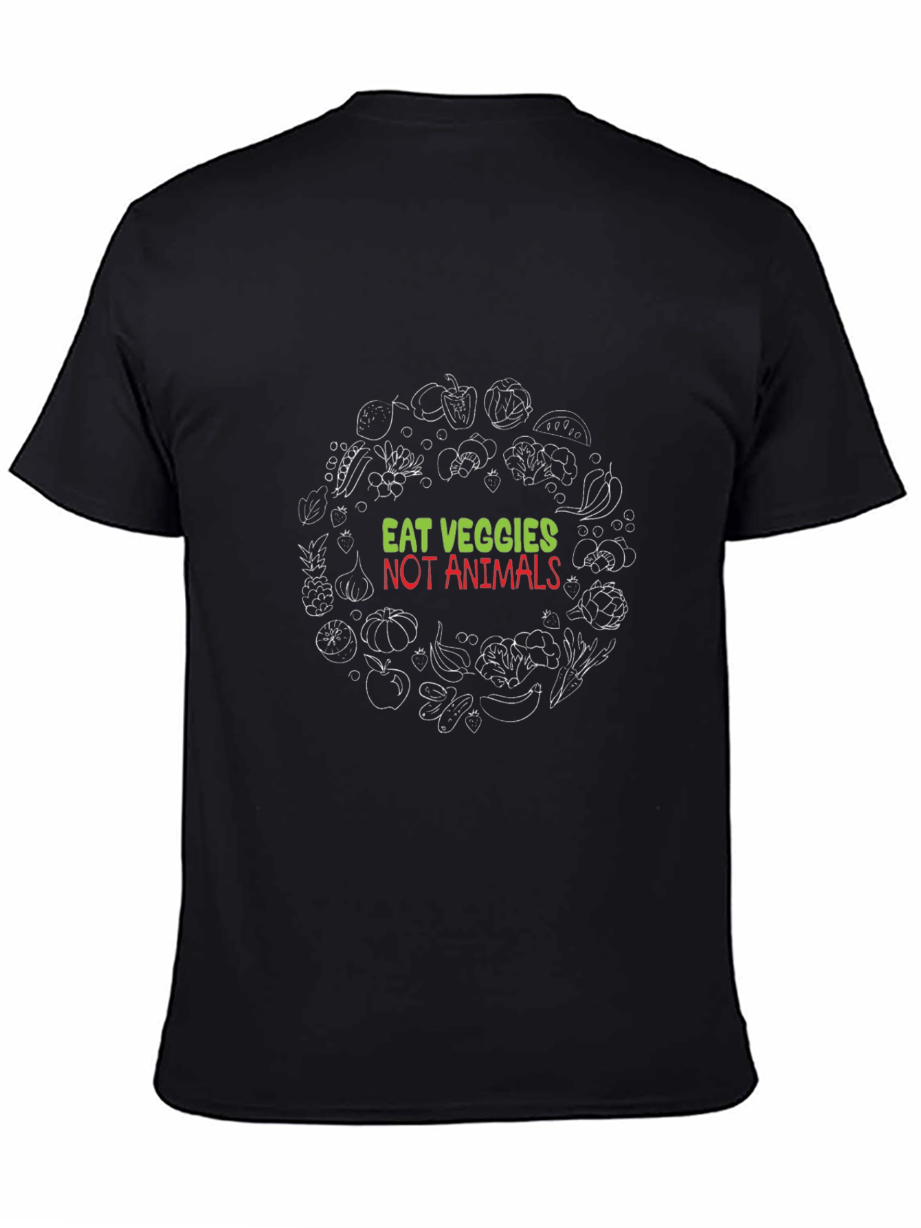 Eat Veggies Not Animals Vegan T-Shirt
