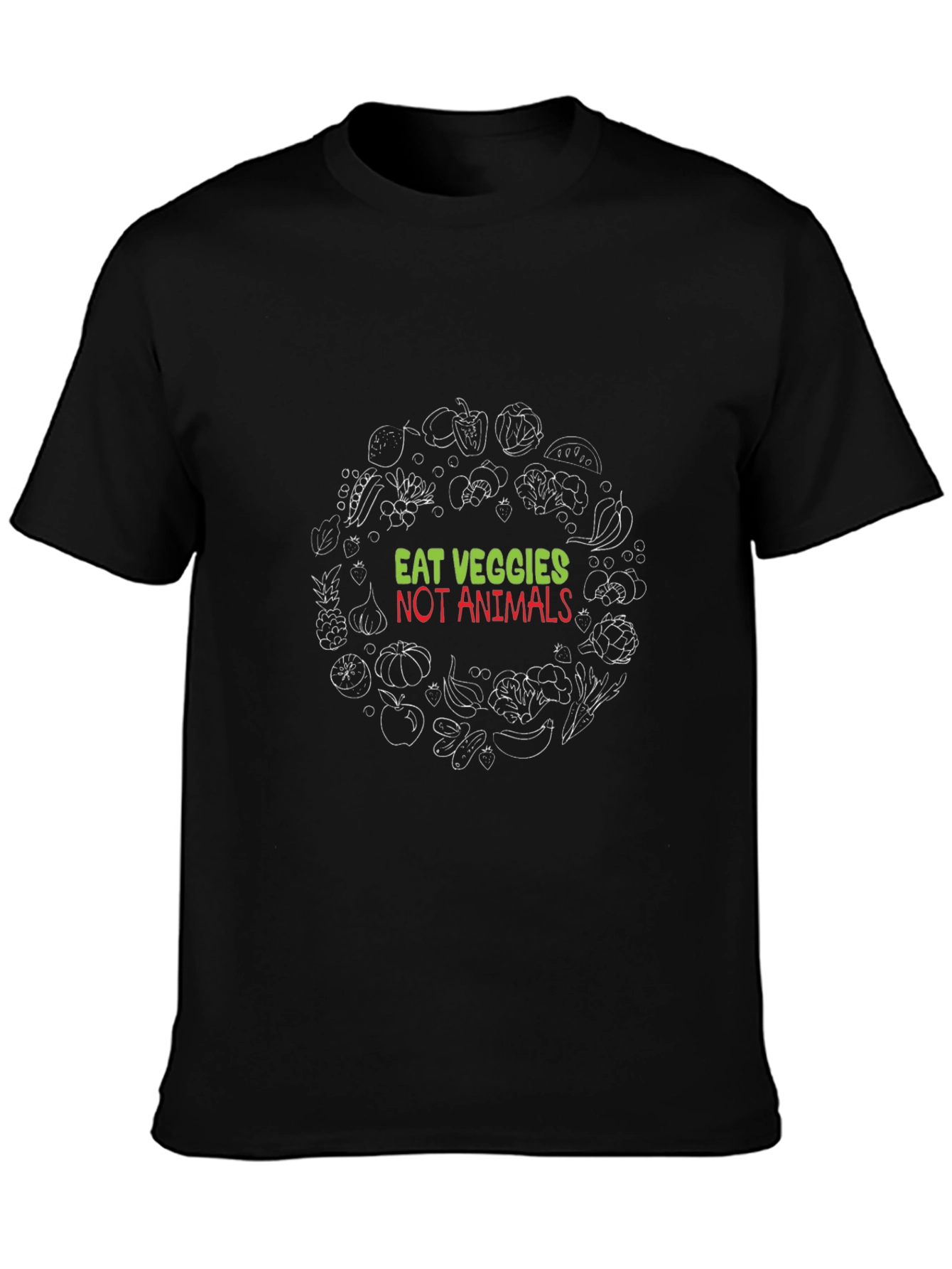 Eat Veggies Not Animals Vegan T-Shirt