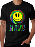 Rave Smiley Face Black T-Shirt